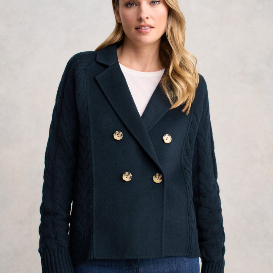 Cable Mix Jacket - Ink