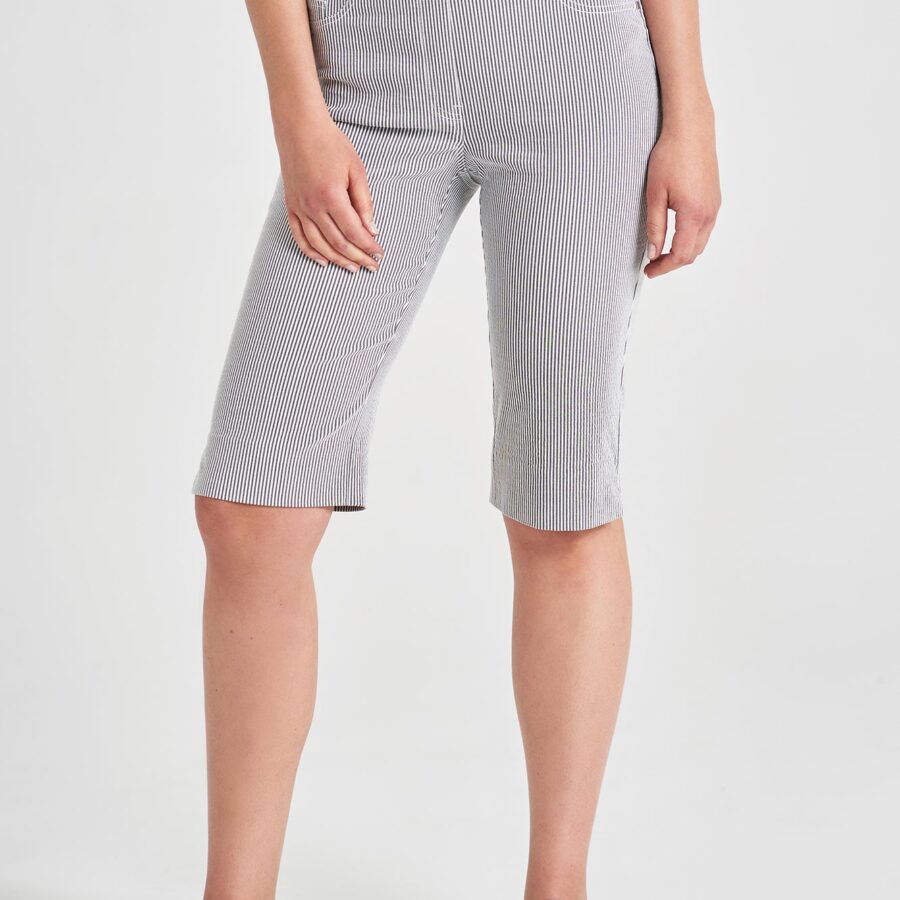 Short Seersucker - Black Stripe